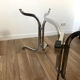 Table chrome et verre 70s