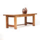 Vintage Mid-Century Brutalist Rustic Oak Dining Table
