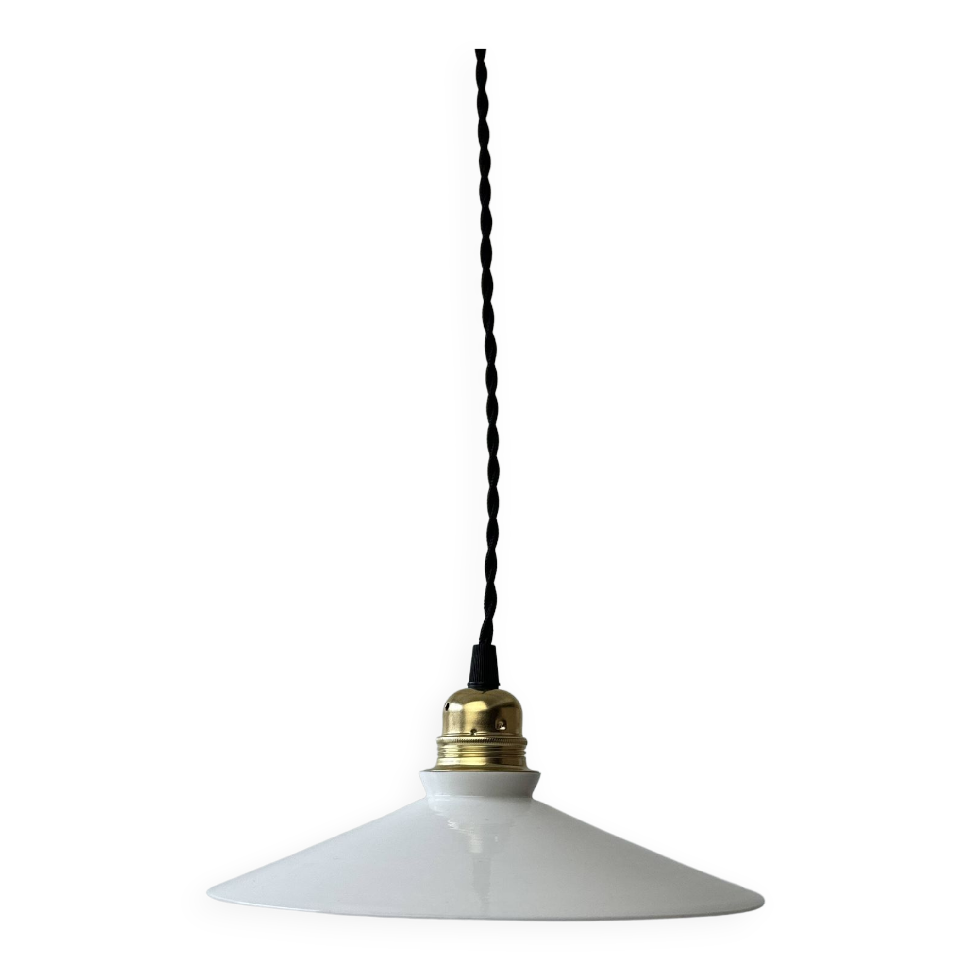 OLD VINTAGE OPALINE PENDANT PENDANT