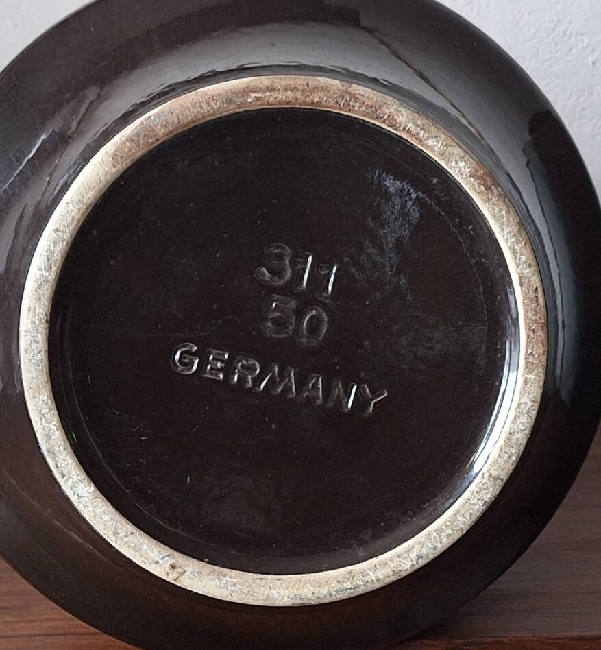 Large vintage Brutalist ceramic floor vase, 1970s