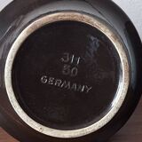 Large vintage Brutalist ceramic floor vase, 1970s