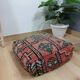 Handmade Berber pouf in wool 60 X 60 X 20 CM