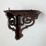 Old corner shelf in openwork wood mp