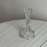 cut glass transparent candlestick