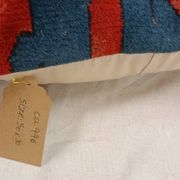 Housse de coussin vintage en tapis à poils longs, motif géométrique turc, 30 x 50 cm
