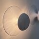 Pair of vintage "Funnel" wall lights, white lacquered metal, by Vibia Spain 2000