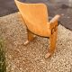 Chaise de cinéma 1920 en bois et skai