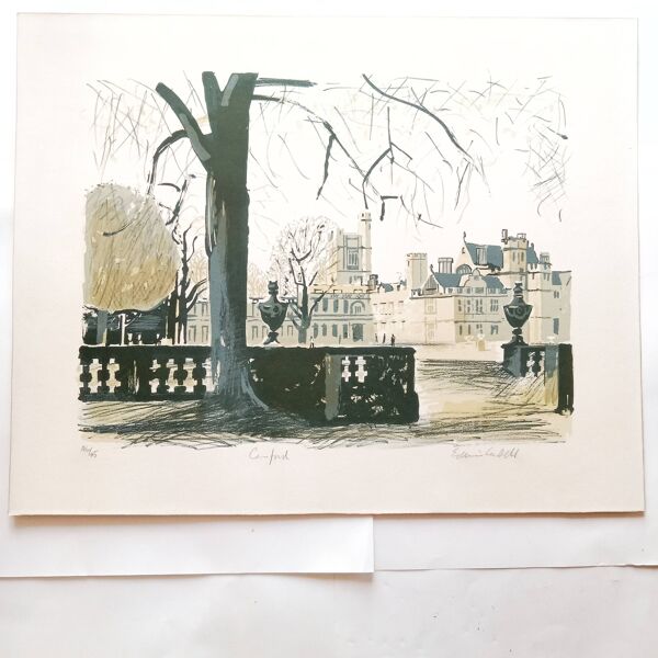 Edwin La Dell 1914-1970 : Lithographie Canford Angleterre 46/75, 1959