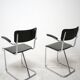 Bauhaus Gispen model 107 chairs, pair