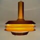 Mid-century modern Danish copper pendant light, 1970s