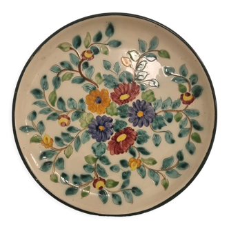 Round dish Cérard Monaco floral decoration