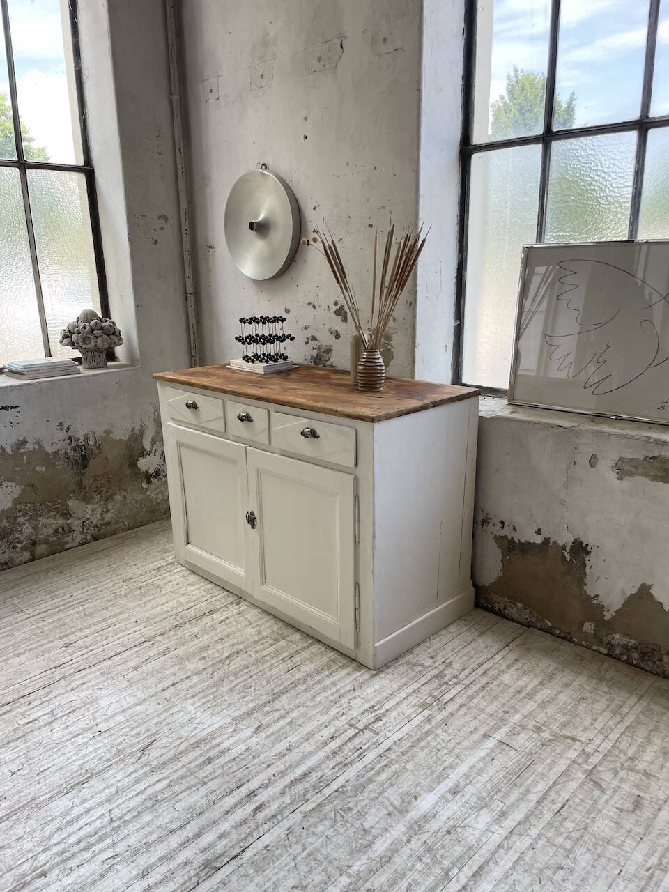 White patina sideboard craft furniture