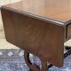 English mahogany drop-leaf desk from the 1950s