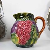 Pitcher Barbotine Salins The Decor Baths Of leaves and fruits