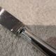 Cheese knife with silver-plated metal handle, silversmith Ercuis Valencay