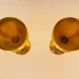 Pair of vintage brass tumblers