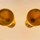 Pair of vintage brass tumblers