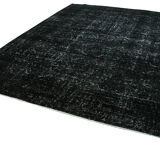 Handmade Persian Overdyed 285 cm x 369 cm Black Wool Carpet