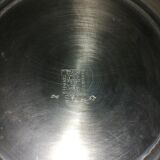 Silver tin teapot signed "from the manor"