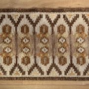 Flatweave Rug Ingegerd Silow, Swedish, Rollakan, Small, Original, Vintage