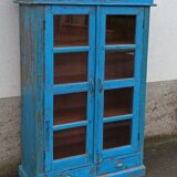 Armoire vitrée en bois ancienne