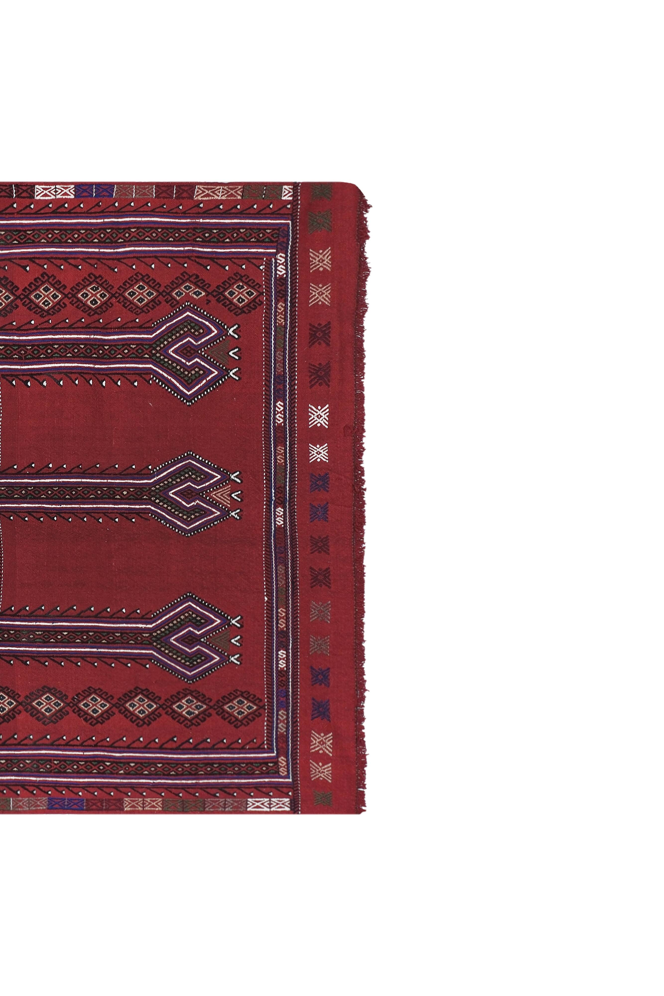 Vintage Turkish Oushak Rug Handwoven 144x240 cm