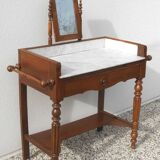 marble dressing table and mirror
