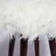 Pair of Mid-Century white Alpaca faux fur stools, Europe, 1960s