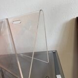 Porte revue en plexiglas 70s