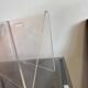70s plexiglass magazine rack