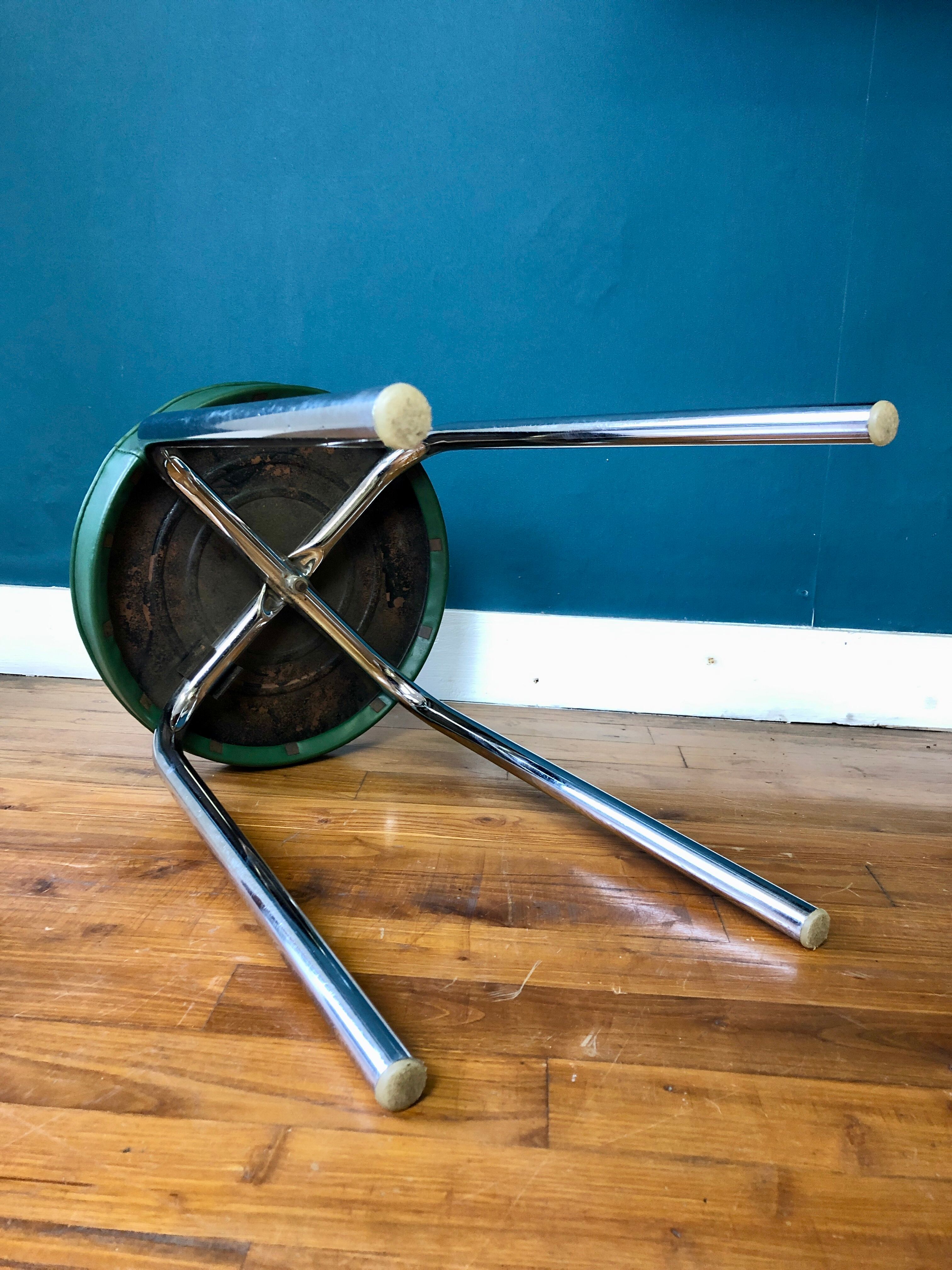 Industrial metal stool