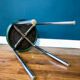 Industrial metal stool