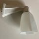 Art deco bathroom wall lamp in porcelain and opaline 1930-1950