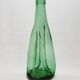 Old Large Pressed Molded Green Crushed Distorted Glass Bottle