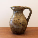 Pyrite stoneware pitcher Guy Baudat 70s
