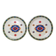 2 assiettes à dessert Newcor "kilim" 1992