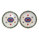 2 assiettes à dessert Newcor "kilim" 1992