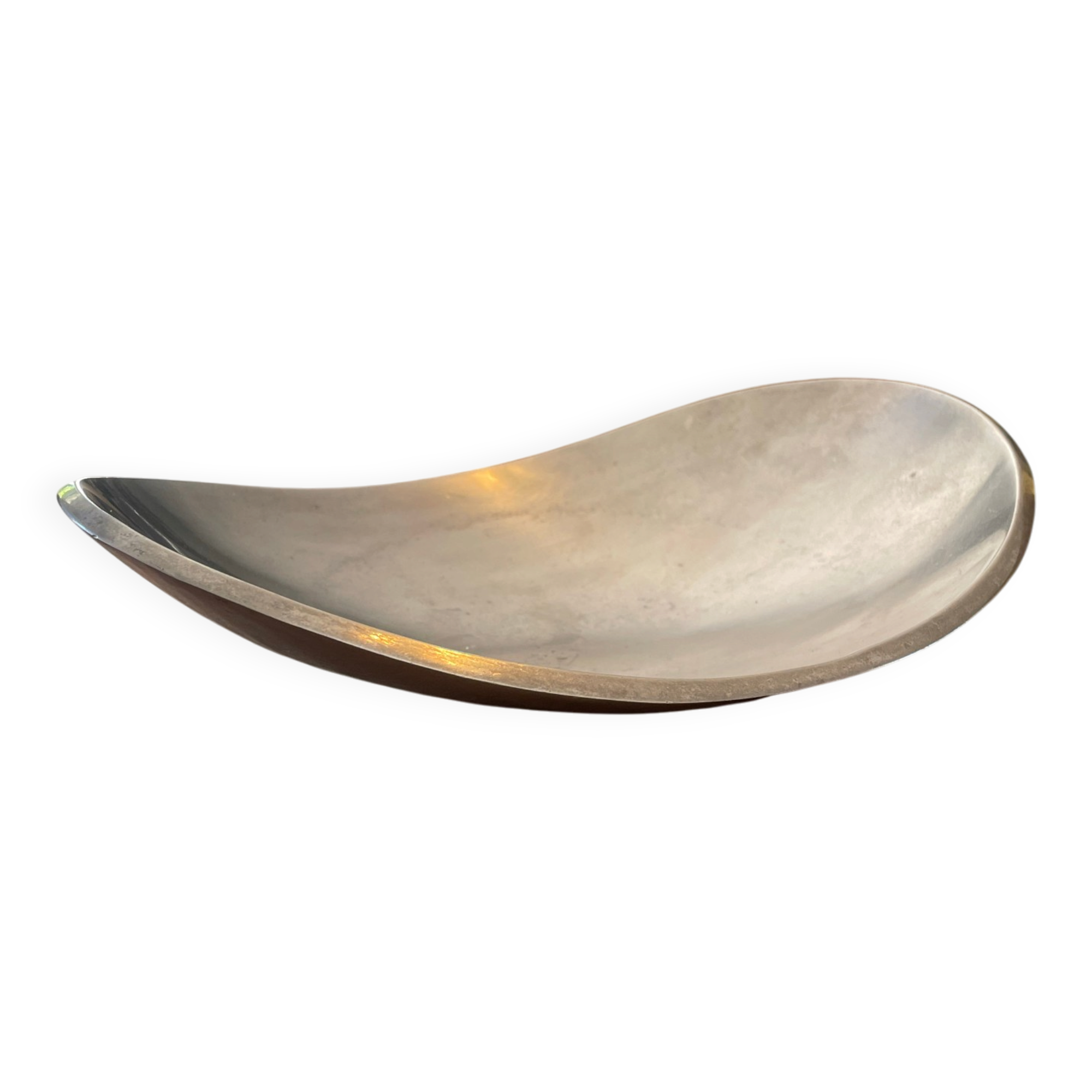 Elegant forged aluminium catchall.