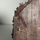 English folk art mirror leather