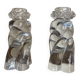 Pair of "Aladin" candlesticks in Baccarat crystal