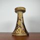 Mid-century Danish studio ceramic candlestick signed Aage Würtz, 1960s.