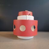 Suspension space-age en opaline et métal