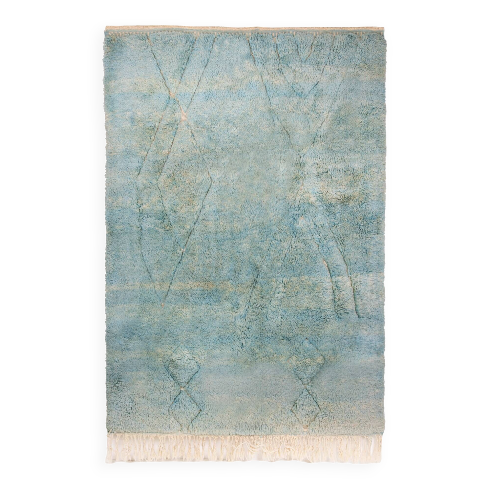 Berber rug mrirt turquoise blue 270 x 171 cm