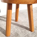 Low tripod stool in ash