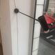 Vintage black metal wall lamp 1950s