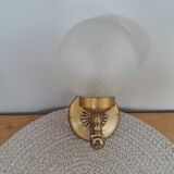 Opaline bubble glass wall lamp