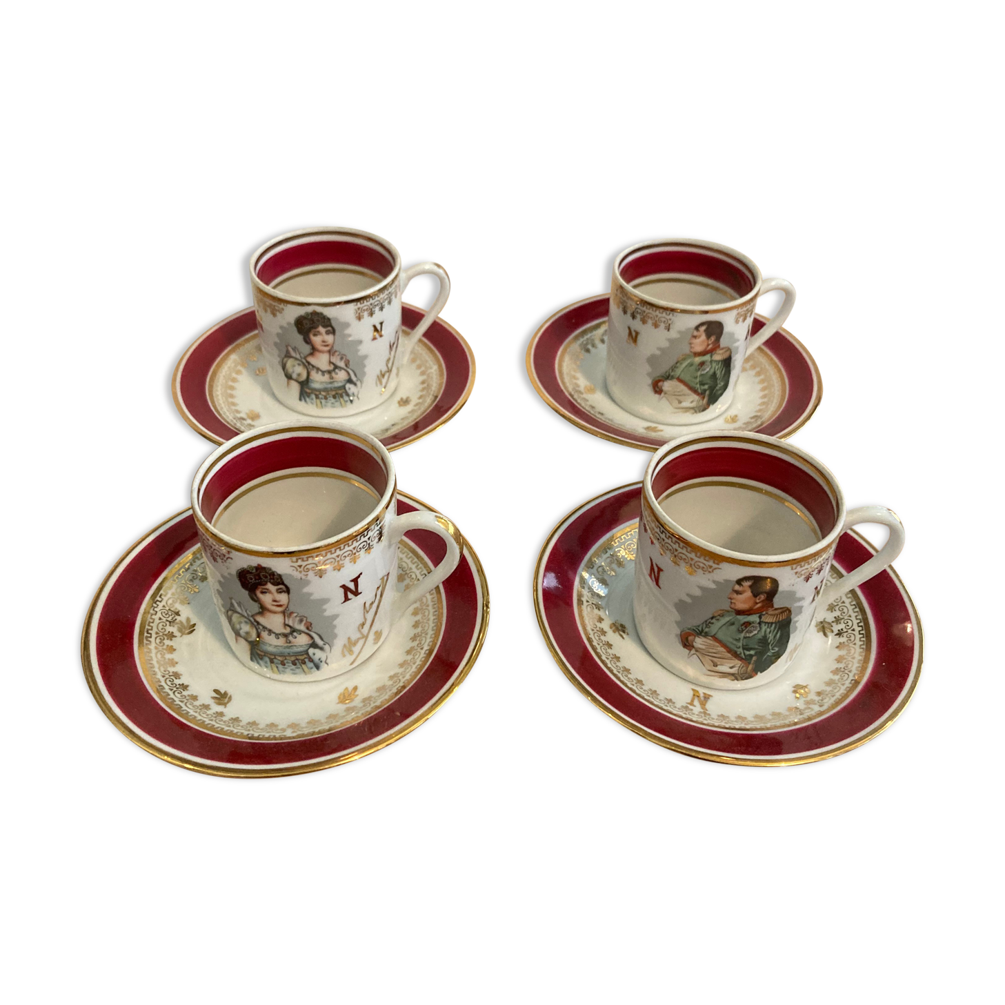 Napoleon and Josephine coffee service set