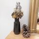 Vintage midnight blue ceramic vase