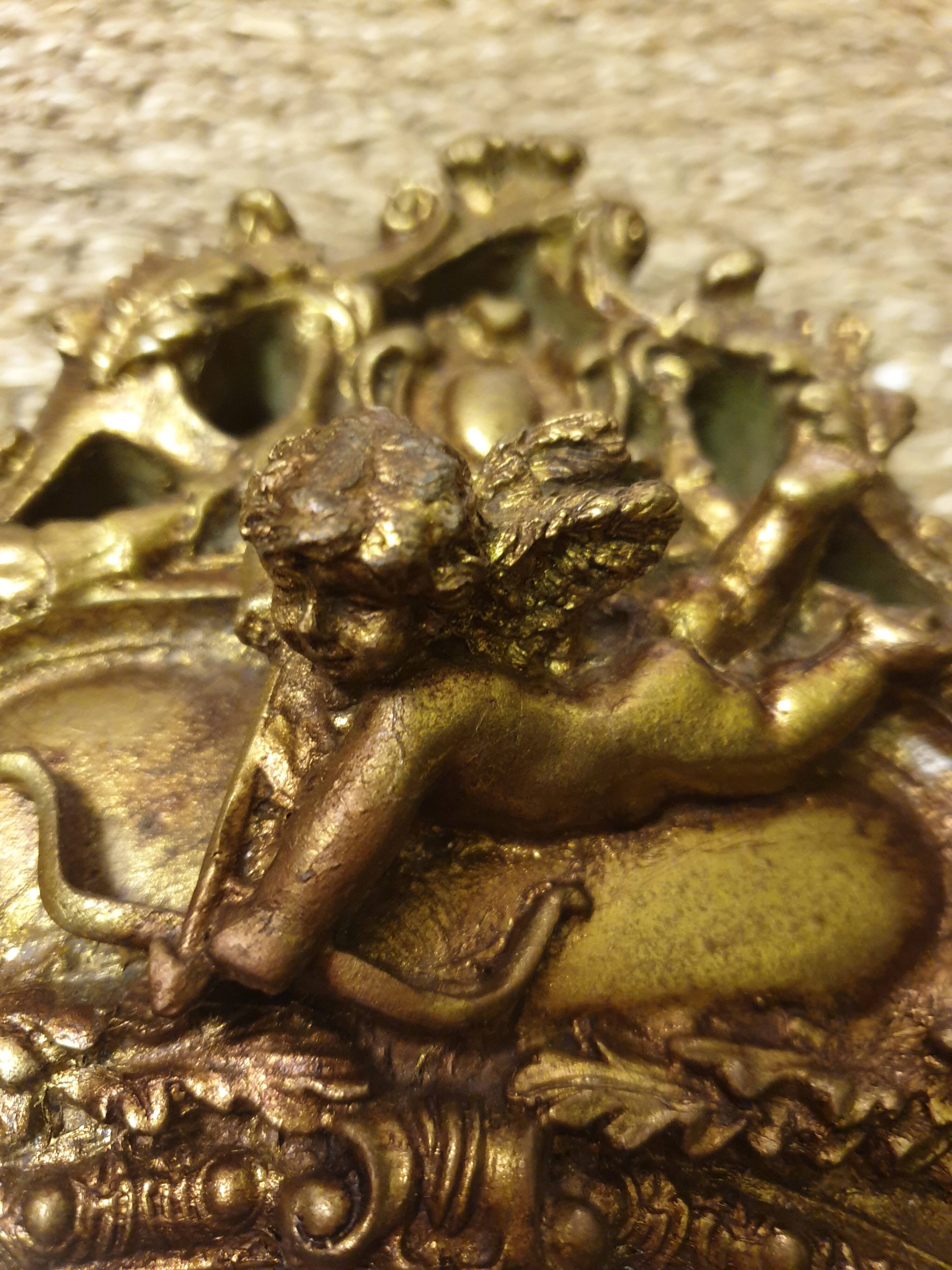 Miroir doré biseauté 39x53cm