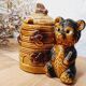 Honey pot hive and teddy bear